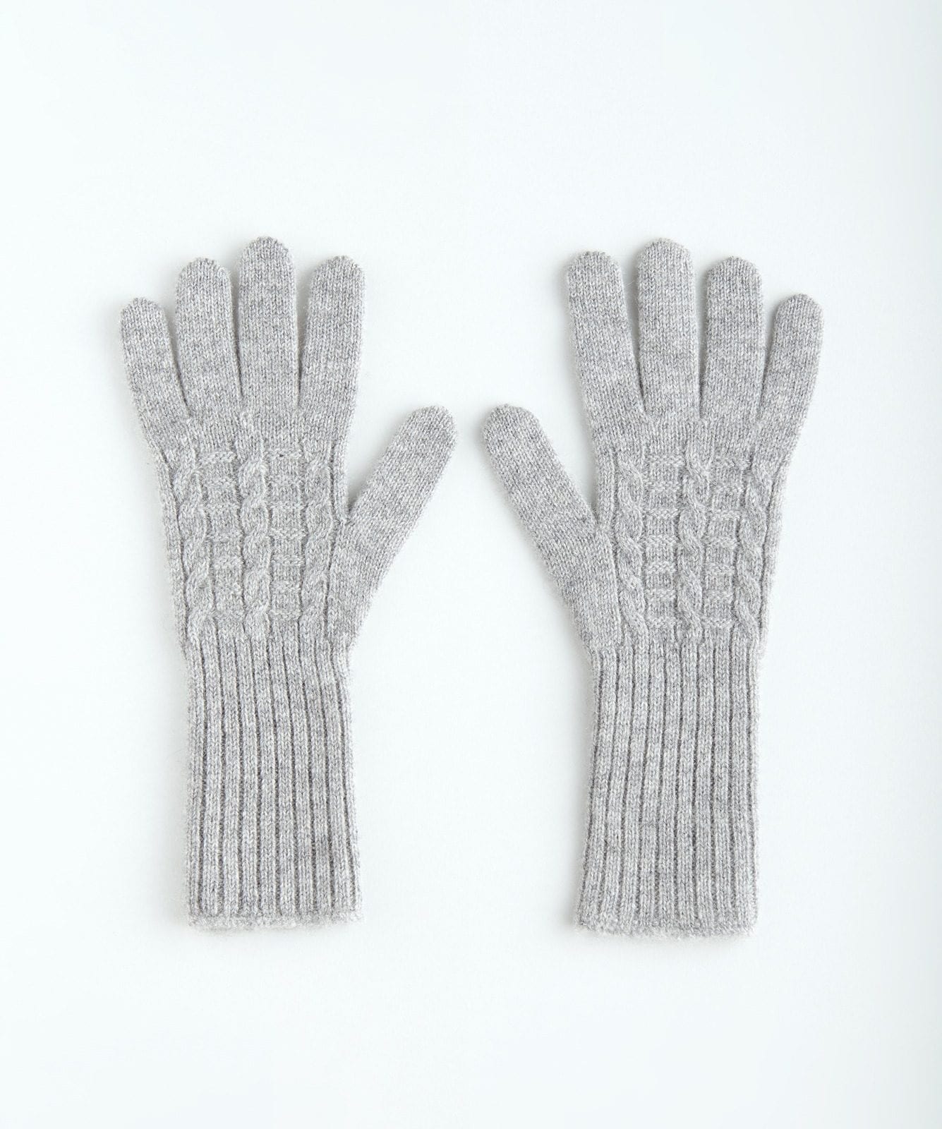 Кашемировые перчатки с удлиненным манжетом