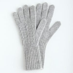 Кашемировые перчатки с удлиненным манжетом