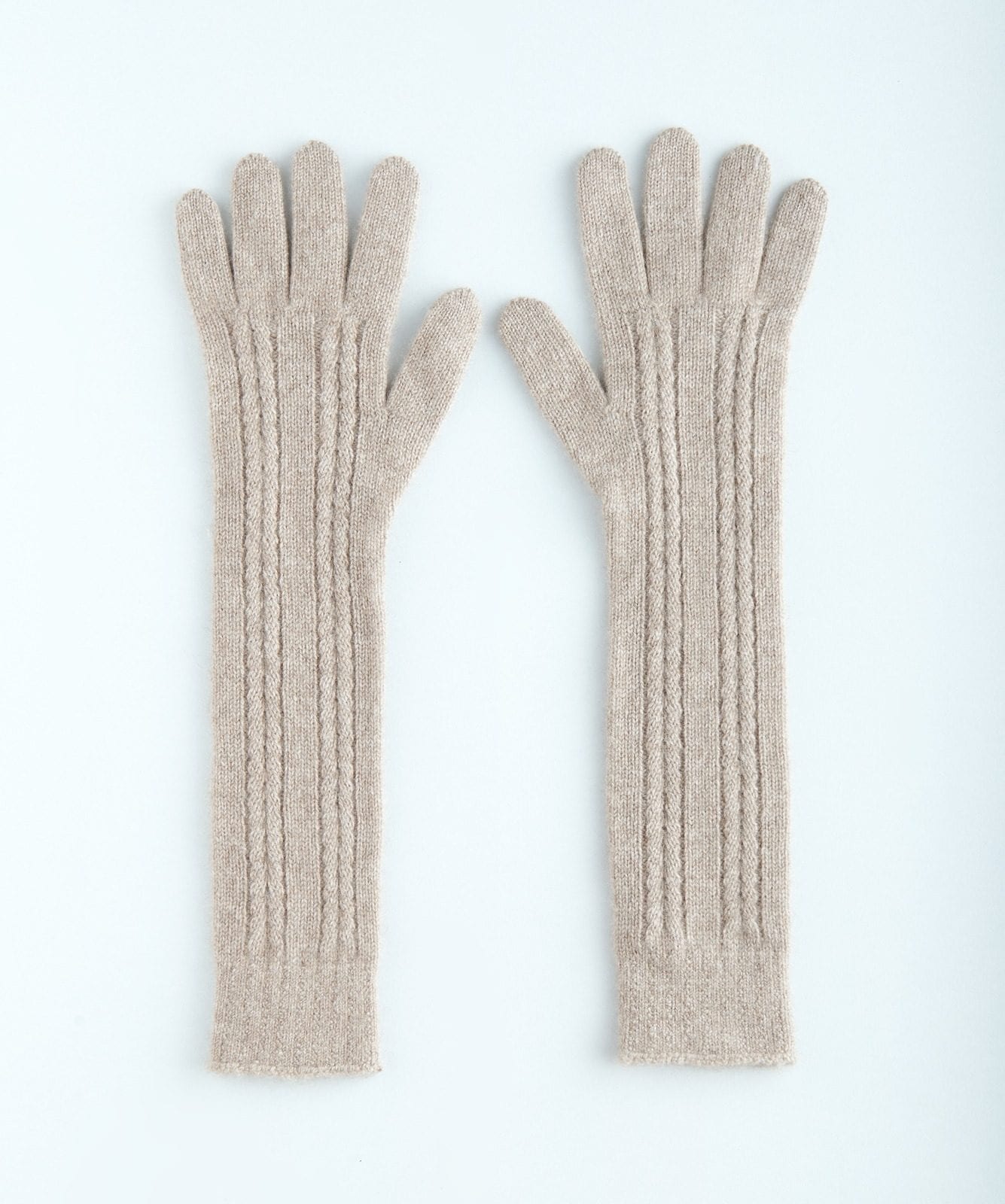 Удлиненные перчатки из кашемира
